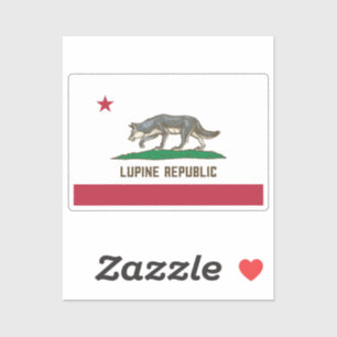 Lupine Republiek Vlag Sticker