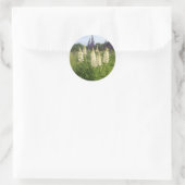 Lupine veld ronde sticker (Tas)