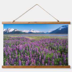 Lupines in Bloom   Keniaanse bergen, Alaska Hangend Wandkleed