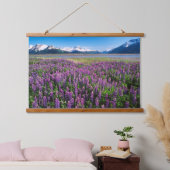 Lupines in Bloom | Keniaanse bergen, Alaska Hangend Wandkleed (Slaapkamer)