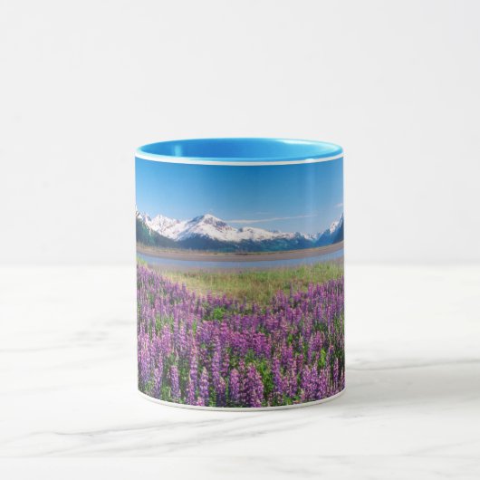Lupines in Bloom | Keniaanse bergen, Alaska Mok (Midden)