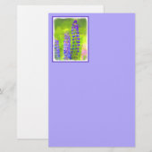 Lupineschildering - Oorspronkelijke blowerende kun Briefpapier (Voorkant / Achterkant)