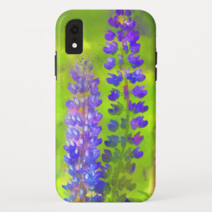 Lupineschildering - Oorspronkelijke blowerende kun iPhone XR Hoesje