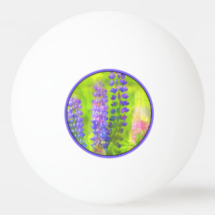 Lupineschildering - Oorspronkelijke blowerende kun Pingpongballen