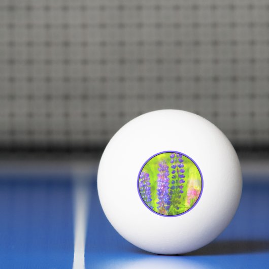 Lupineschildering - Oorspronkelijke blowerende kun Pingpongballen (Net)