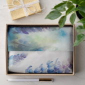 LUPINS blauw bloemendecoupage papier (Geschenk)