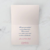 Lupins Fleurs Merci Montagnes Nature Card (Intérieur)