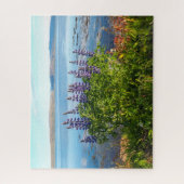 Lupins par un fjord islandais Jigsaw Puzzle (Vertical)