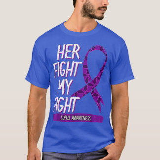 Lupus Awareness Fight SLE Paarse Ribbon Butterfly T-shirt