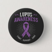 Lupus Awareness Fight Support Cure Campaign Button (Voorkant)