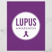 Lupus Awareness Lint Paarse Flyer (Voorkant)
