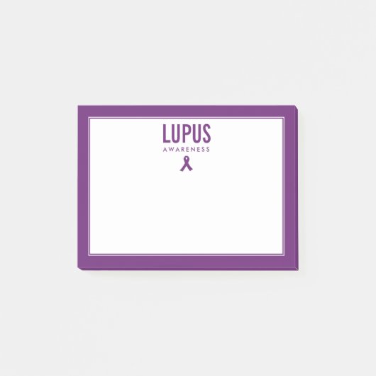 Lupus Awareness Lint Paarse Post-it® Notes (Voorkant)