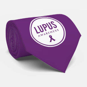 Lupus Awareness Lint Paarse Stropdas