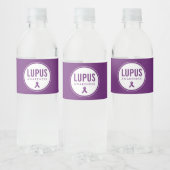 Lupus Awareness Lint Paarse Waterfles Etiket (Flessen)