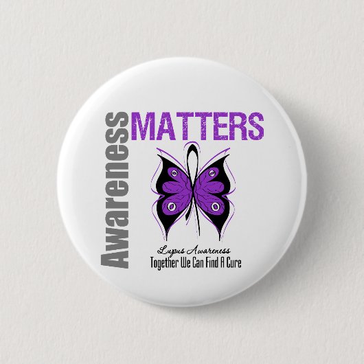 Lupus Awareness Matters Ronde Button 5,7 Cm (Voorkant)