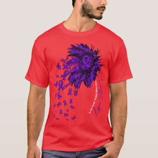 Lupus Bewustzijn zonnebloem niemand vecht T-shirt