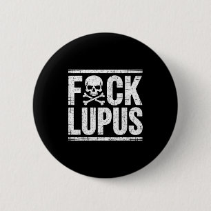 Lupus-bewustzijnsmaand warrior fighter overlevende ronde button 5,7 cm