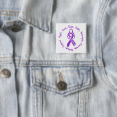 Lupus Fight Cure Hope Logo Vierkante Button 5,1 Cm (In situ)
