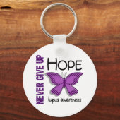 Lupus geeft nooit Hope Butterfly op 4.1 Sleutelhanger (Voorkant)