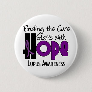 Lupus HOPE 4 Ronde Button 5,7 Cm