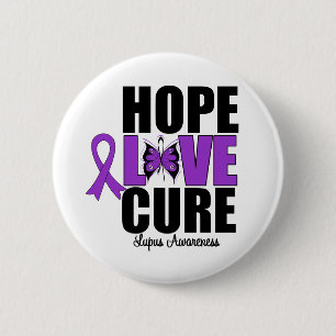 Lupus Hope Love Cure Ronde Button 5,7 Cm
