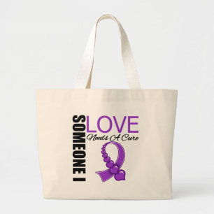 Lupus iemand van wie ik hou, heeft een kure nodig grote tote bag