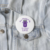 Lupus in rekening gebracht tot vechtlupus ronde button 7,6 cm (In situ)