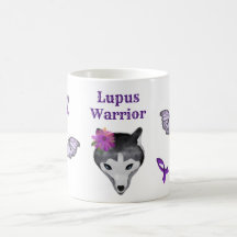 Lupus Krijger Wolf Paarse Lint Vlinder