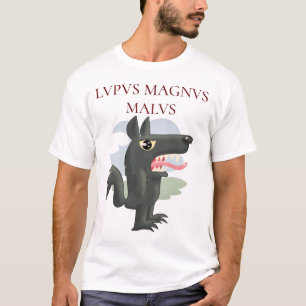 Lupus Magnus Malus (de grote slechte wolf) T-shirt