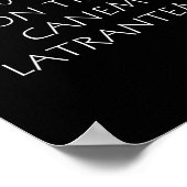 Lupus niet-timet canem latrantem poster (Hoek)