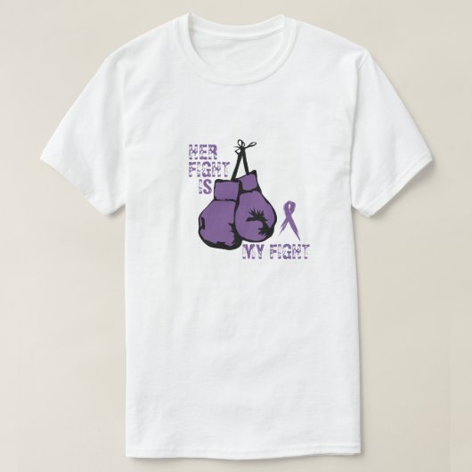 Lupus personaliseren Support Haar strijd is mijnen T-shirt (Design voorkant)