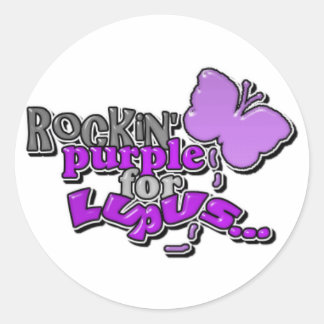 Lupus...Rockin' for a Cure Ronde Sticker