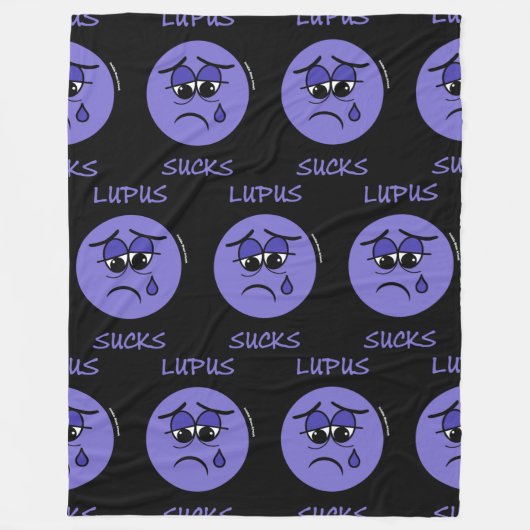 Lupus Sucks Fleece Deken (Voorkant)