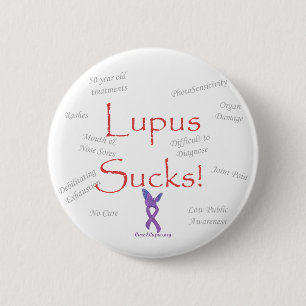 lupus_sucks ronde button 5,7 cm