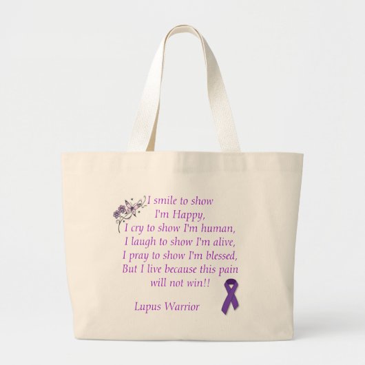 Lupus Warrior Bag Grote Tote Bag (Voorkant)