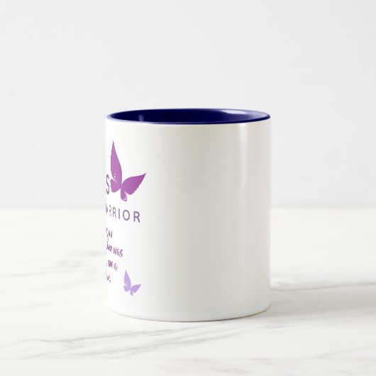 Lupus Warrior - BewustmakingsMok Tweekleurige Koffiemok (Center)