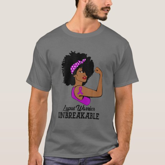 Lupus Warrior onbreekbaar, sterk vrouwelijk bewust T-shirt (Voorkant)
