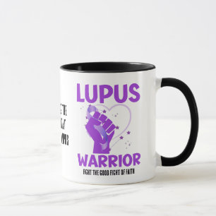 LUPUS WARRIOR Paarse Aangepaste Bewustmaking Mok