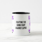 LUPUS WARRIOR Paarse Aangepaste Bewustmaking Mok (Midden)