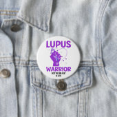 LUPUS WARRIOR Paarse bewustmaking maand Ronde Button 7,6 Cm (In situ)