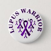Lupus Warrior Paarse Bewustzijnslint Button (Voorkant)