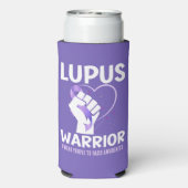 LUPUS WARRIOR Paarse lint bewustmaking (Seltzer Achterkant)