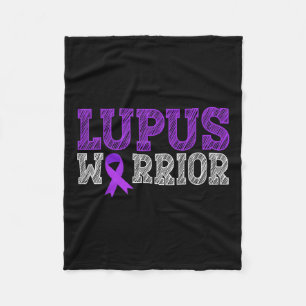 Lupus Warrior Paarse Ribbon Lupus Awareness Month Fleece Deken