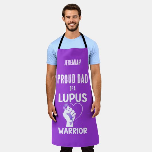 LUPUS WARRIOR Vaderdag Trots Pap Schort (Gedragen)