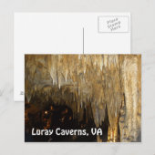 Luray Caverns, carte postale VA (Devant / Derrière)