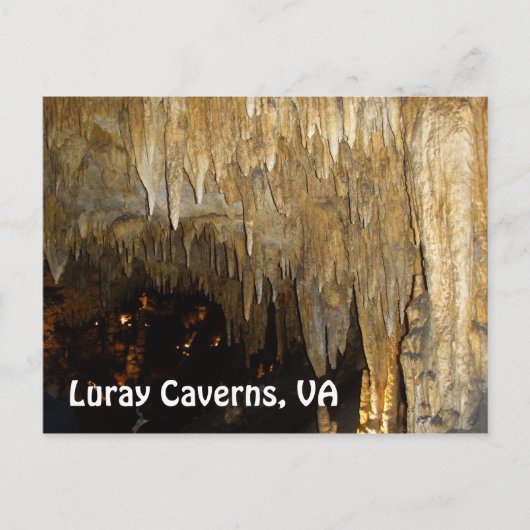 Luray Caverns, carte postale VA (Devant)