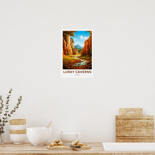 Luray Caverns Virginia Travel Print (Keuken)