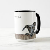Lurcher Chien Mug (Devant droit)