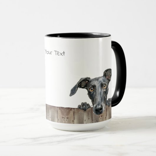 Lurcher Chien Mug (Devant droit)