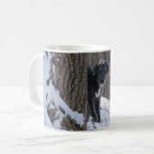 Lurcher derrière un arbre - tasse (Devant gauche)